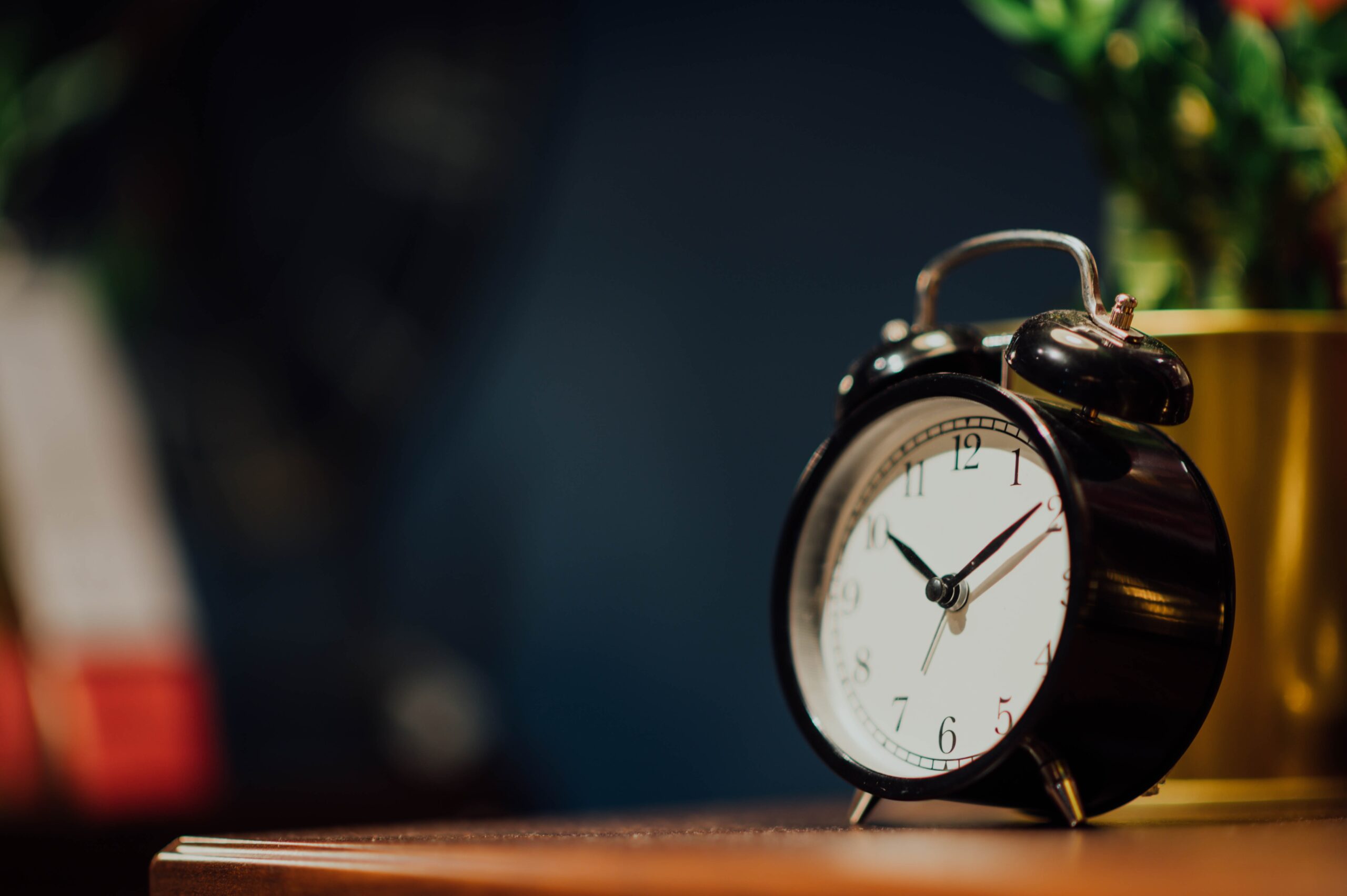 Foto di un orologio sveglia
